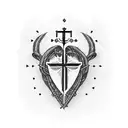 cross my heart and hope to die  tattoo design idea