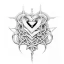 cross my heart and hope to die  tattoo design idea