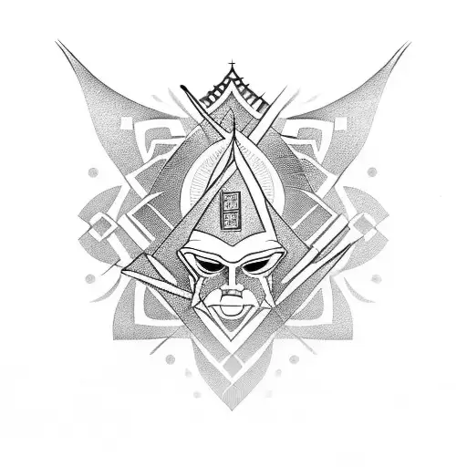 enlightened human tattoo design idea