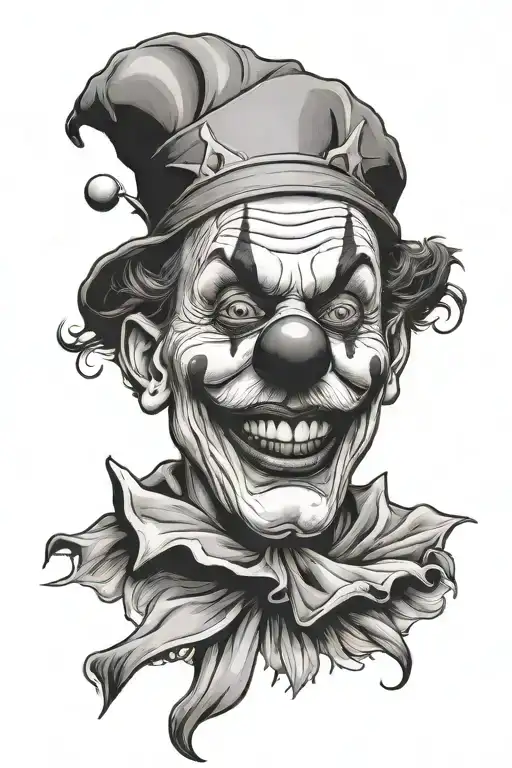 art the clown tattoo design idea