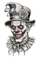 art the clown tattoo design idea