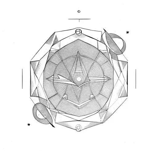 gemini symbol for men tattoo design idea