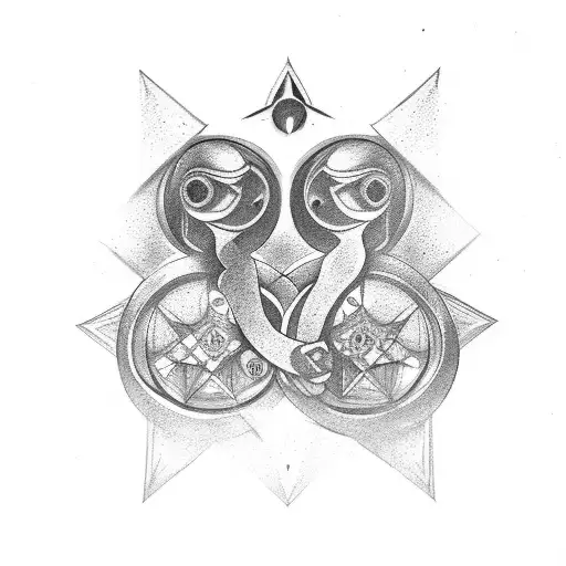 gemini symbol  tattoo design idea