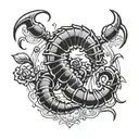 Scorpio zodiac symbol with birthdays 09 11 1995 tattoo design idea