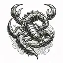 Scorpio zodiac symbol with birthdays 09 11 1995 tattoo design idea