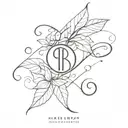 kids initials incorporated tattoo design idea