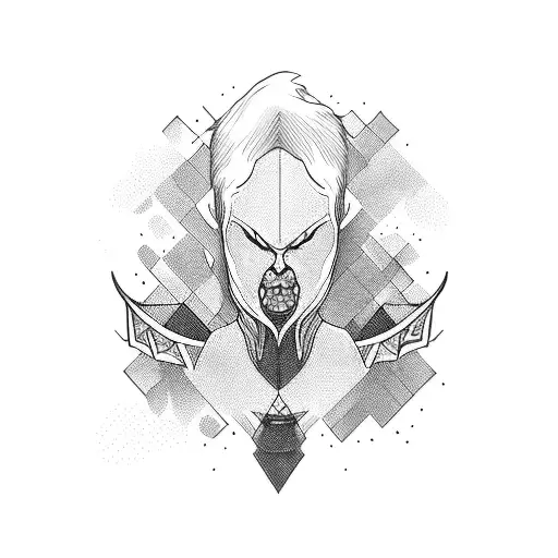 alone tattoo design idea