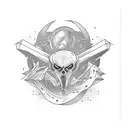 alone tattoo design idea