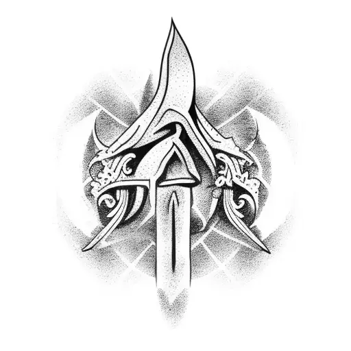 graveyard tattoo design idea