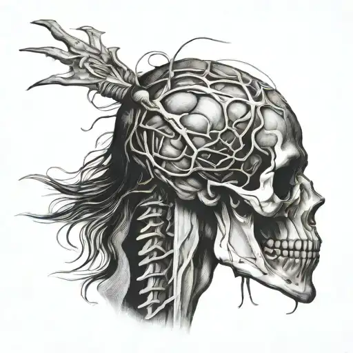 da vinci anatomy art tattoo design idea