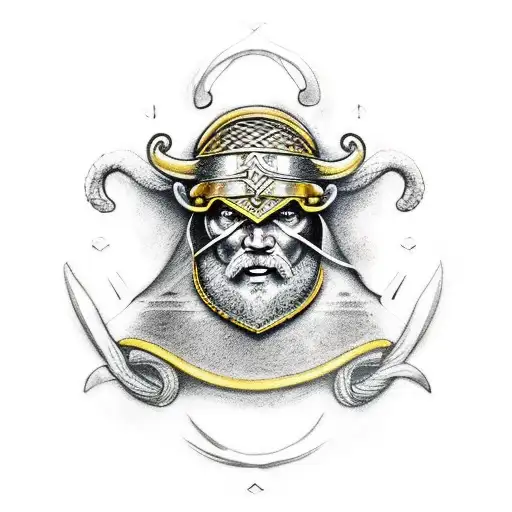 viking, lore, gods, runes, sacrifice tattoo design idea
