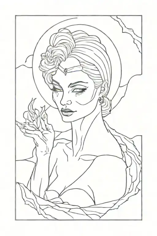 haunting adeline tattoo design idea