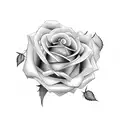 rosa con amor tattoo design idea