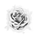 rosa con amor tattoo design idea