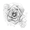 rosa con amor tattoo design idea