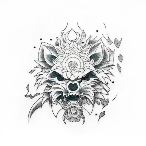 lobo tattoo design idea