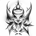 Sexy Devil tattoo design idea