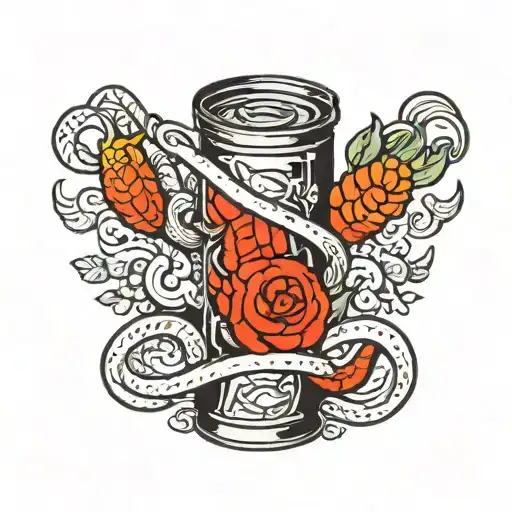 Can Of Worms  tattoo design idea