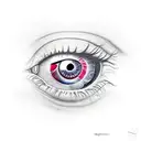 eye in triangle tattoo design idea