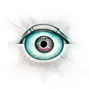 eye inside triangle tattoo design idea