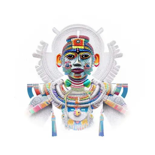 maya culture warrior, full body tattoo design idea