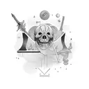 trust no one  tattoo design idea