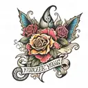 Forever Young tattoo design idea