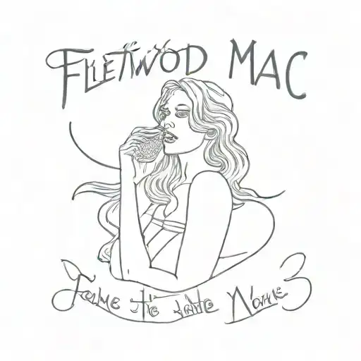 fleetwood mac lyrics tattoo design idea