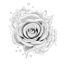 light bulb with six flowers tattoo design idea