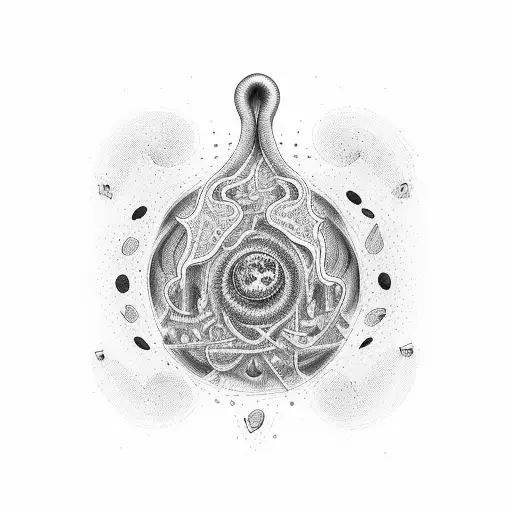 kidney tattoo design idea