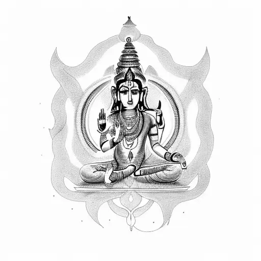 om namah shivaya  tattoo design idea