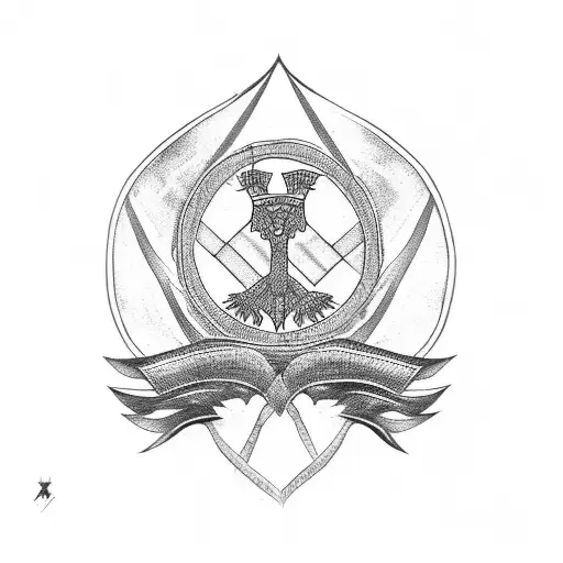 ukrainan serbian flag tattoo design idea