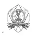 ukrainan serbian flag tattoo design idea