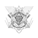 cyber tattoo design idea