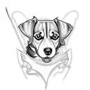 A tattoo in honor of my dog ranger. a beagle corgi mix named after a texas ranger tattoo design idea