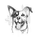 A tattoo in honor of my dog ranger. a beagle corgi mix named after a texas ranger tattoo design idea