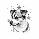 A tattoo in honor of my dog ranger. a beagle corgi mix named after a texas ranger tattoo design idea