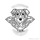 A tattoo in honor of my dog ranger. a beagle corgi mix tattoo design idea