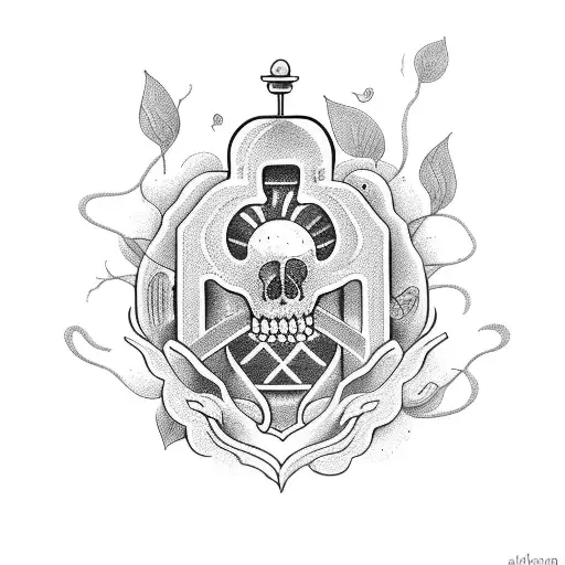 pandora's jar  tattoo design idea