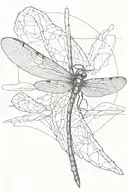 dragonfly wings, crack with bandaid, piled rocks in balance, metal rod tattoo design idea