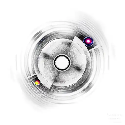 cinema camera and lines tattoo design idea