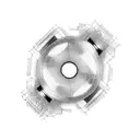 cinema camera and lines tattoo design idea