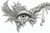 never give up tattoo design idea