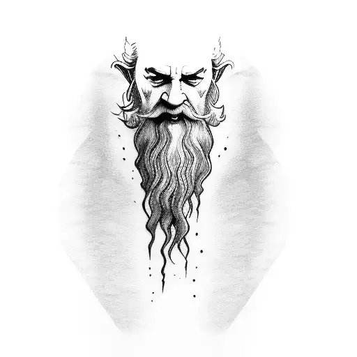 gandalf tattoo design idea