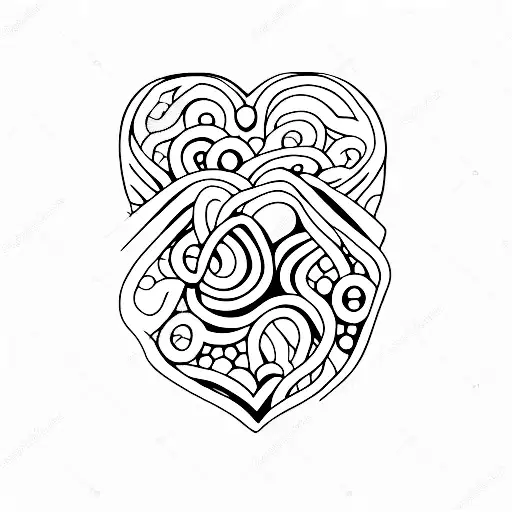 broken real heart with an thick open book tattoo design idea