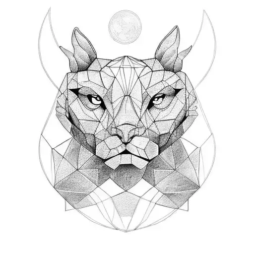 double face tattoo design idea