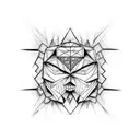 double face tattoo design idea