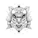 double face tattoo design idea