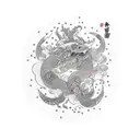 gravity tattoo design idea