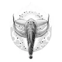 sperm whale tattoo design idea
